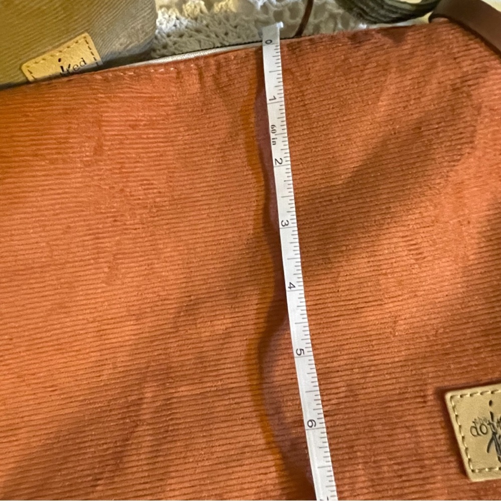 Slouchy Rust Corduroy Hobo Handbag - Picture 8 of 9